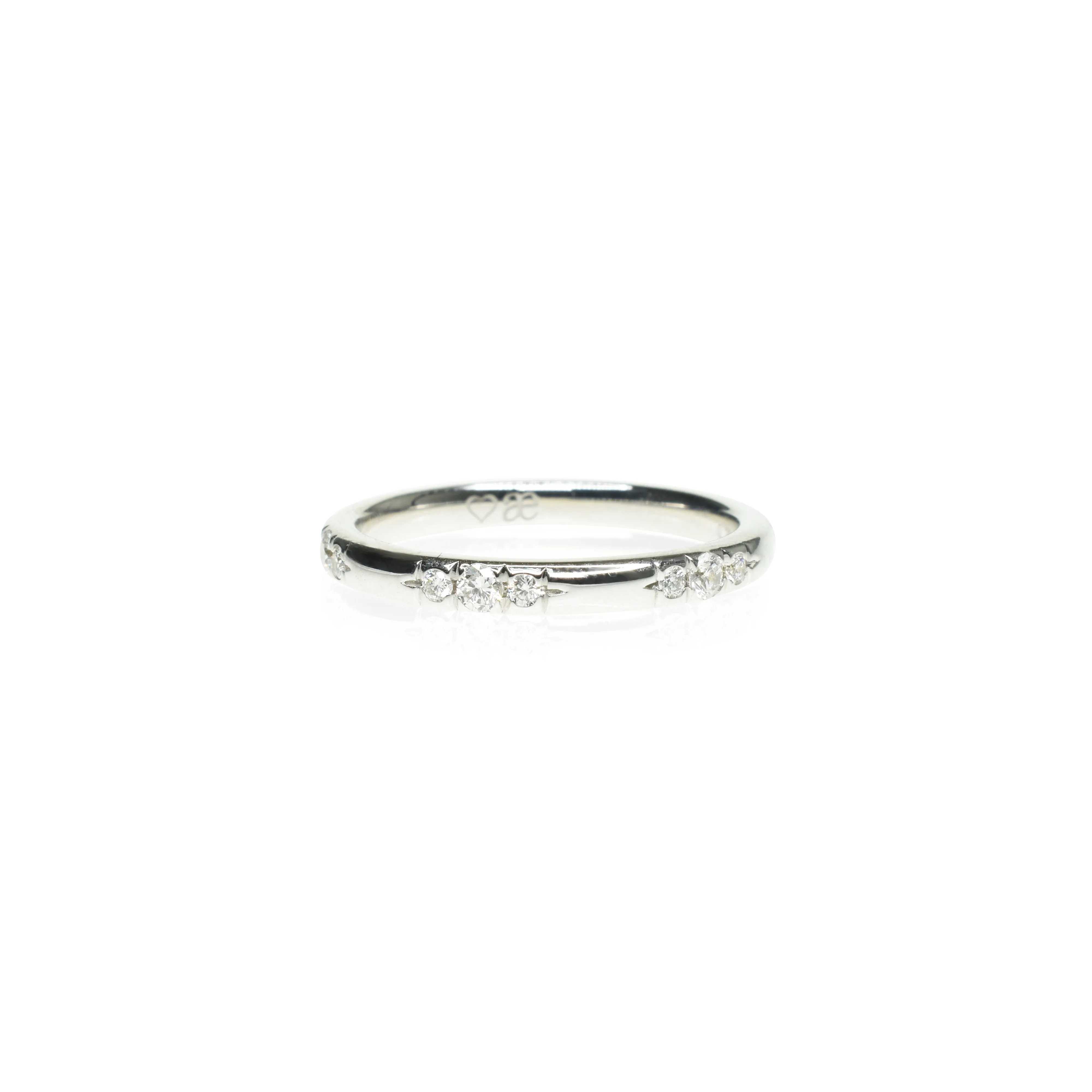 Flush Set Diamond Wedding Band