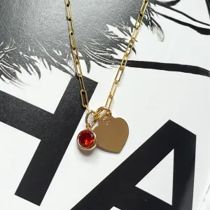 Forever Love Necklace w/ Swarovski Crystals