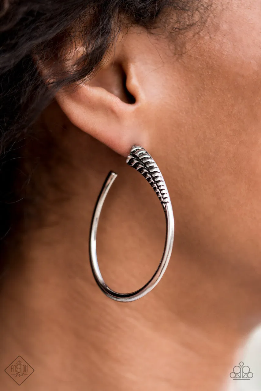 Fully Loaded Silver Paparazzi Earrings