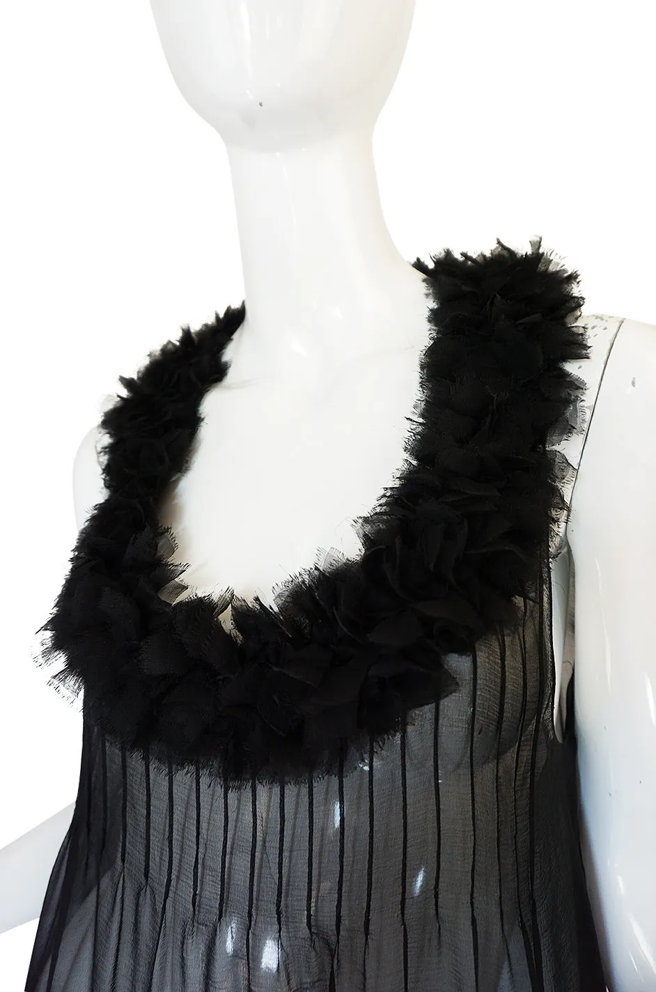 F/W 2006 Chanel Runway Semi-Sheer Silk Baby Doll Dress