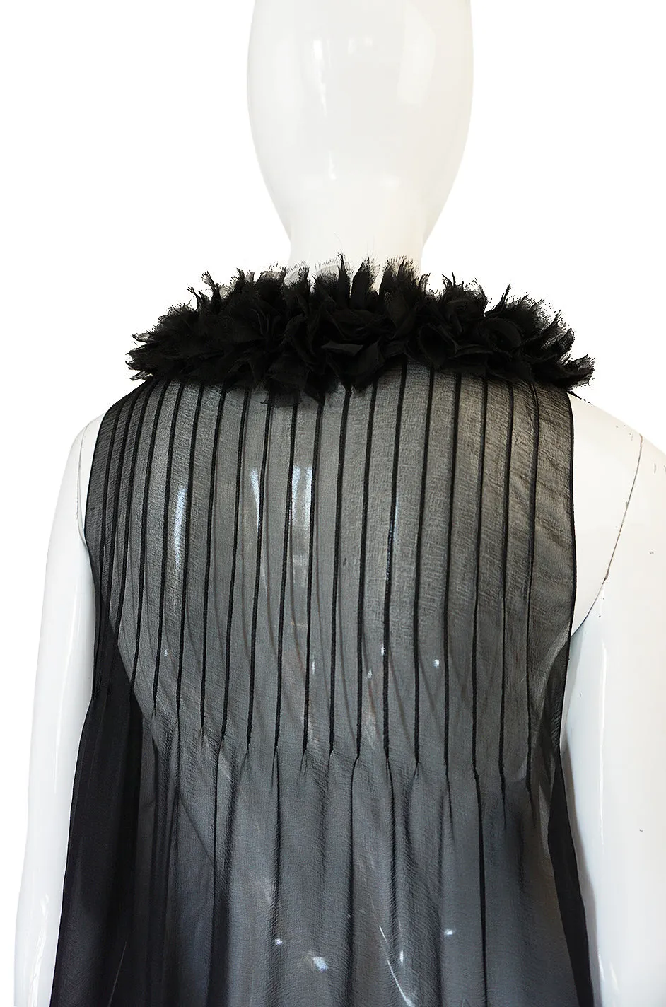 F/W 2006 Chanel Runway Semi-Sheer Silk Baby Doll Dress