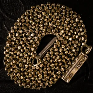 Georgian Flower Link Chain Necklace