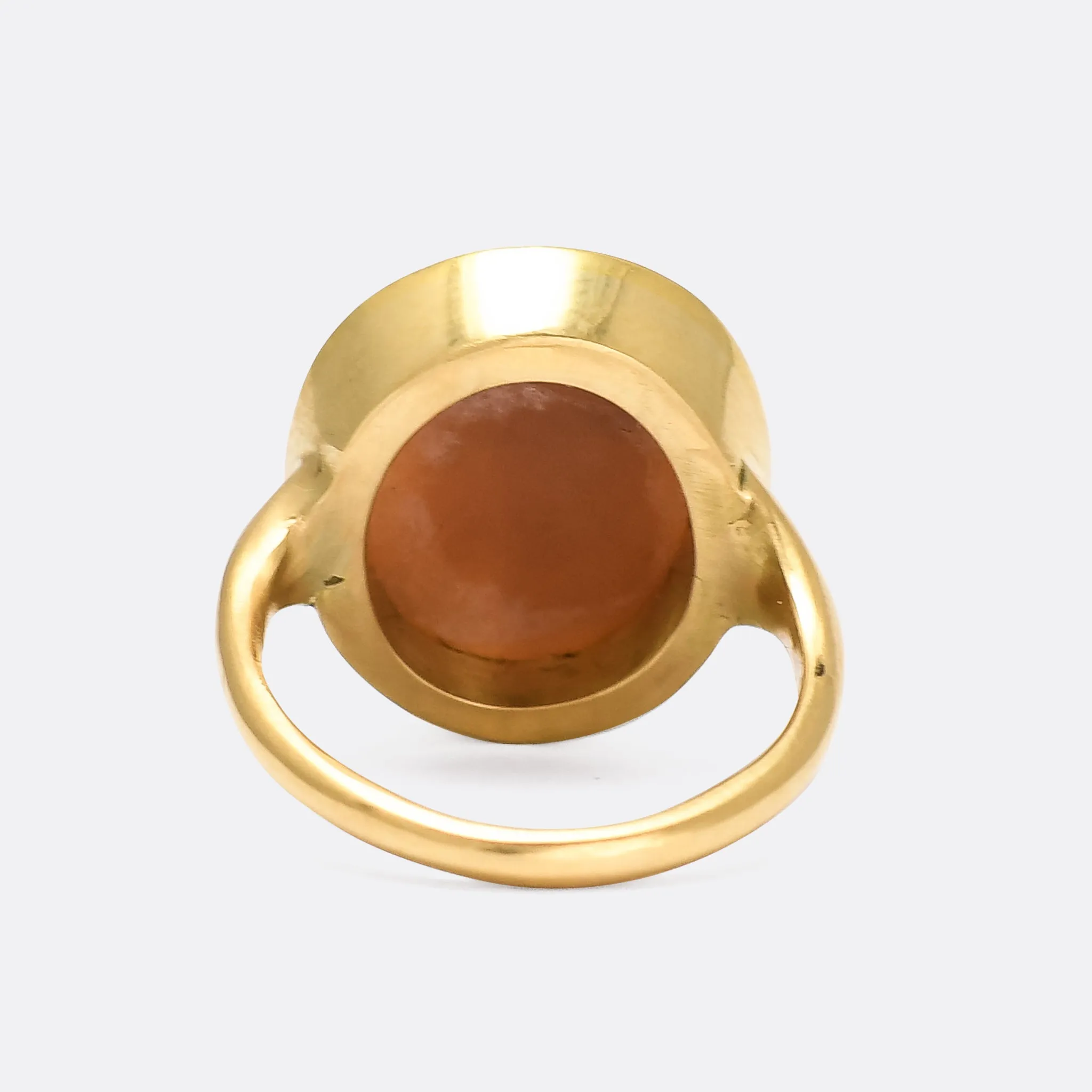 Georgian "Prosopon" Greek Theatre Mask Cameo Ring