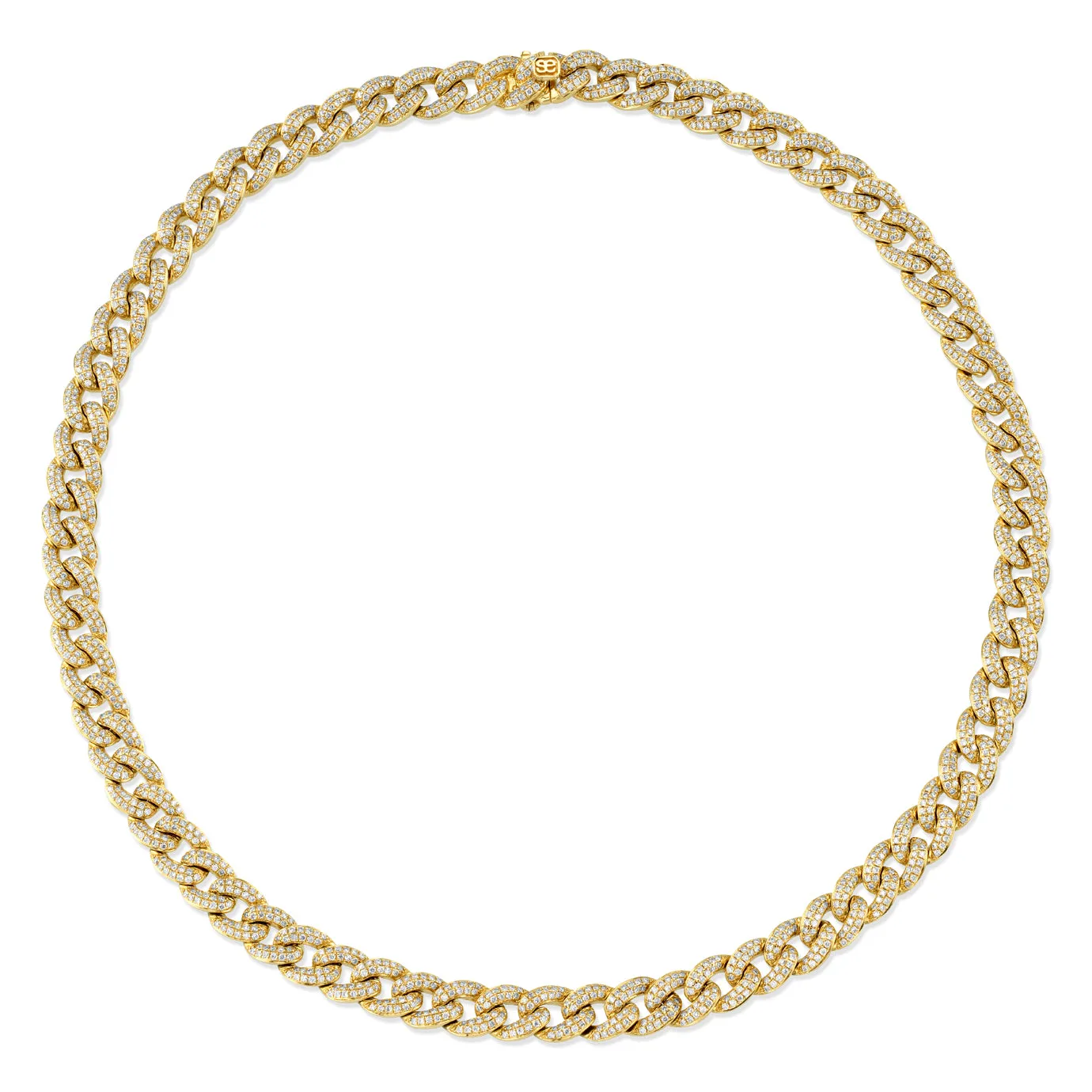 Gold & Small Diamond Link Necklace