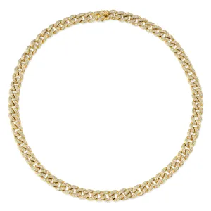 Gold & Small Diamond Link Necklace