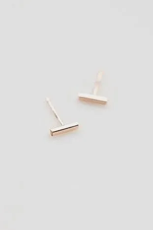Gold Bar Studs