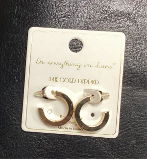 Gold Chunky Hoop Earrings