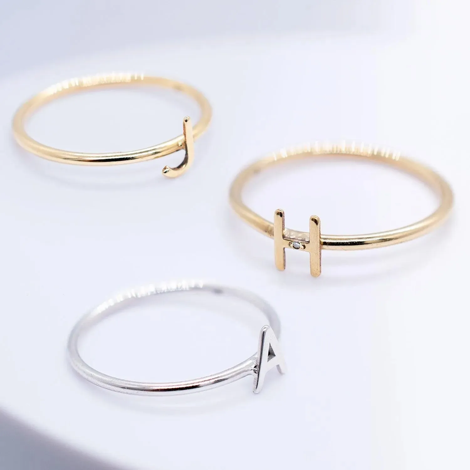 Gold Initial Ring