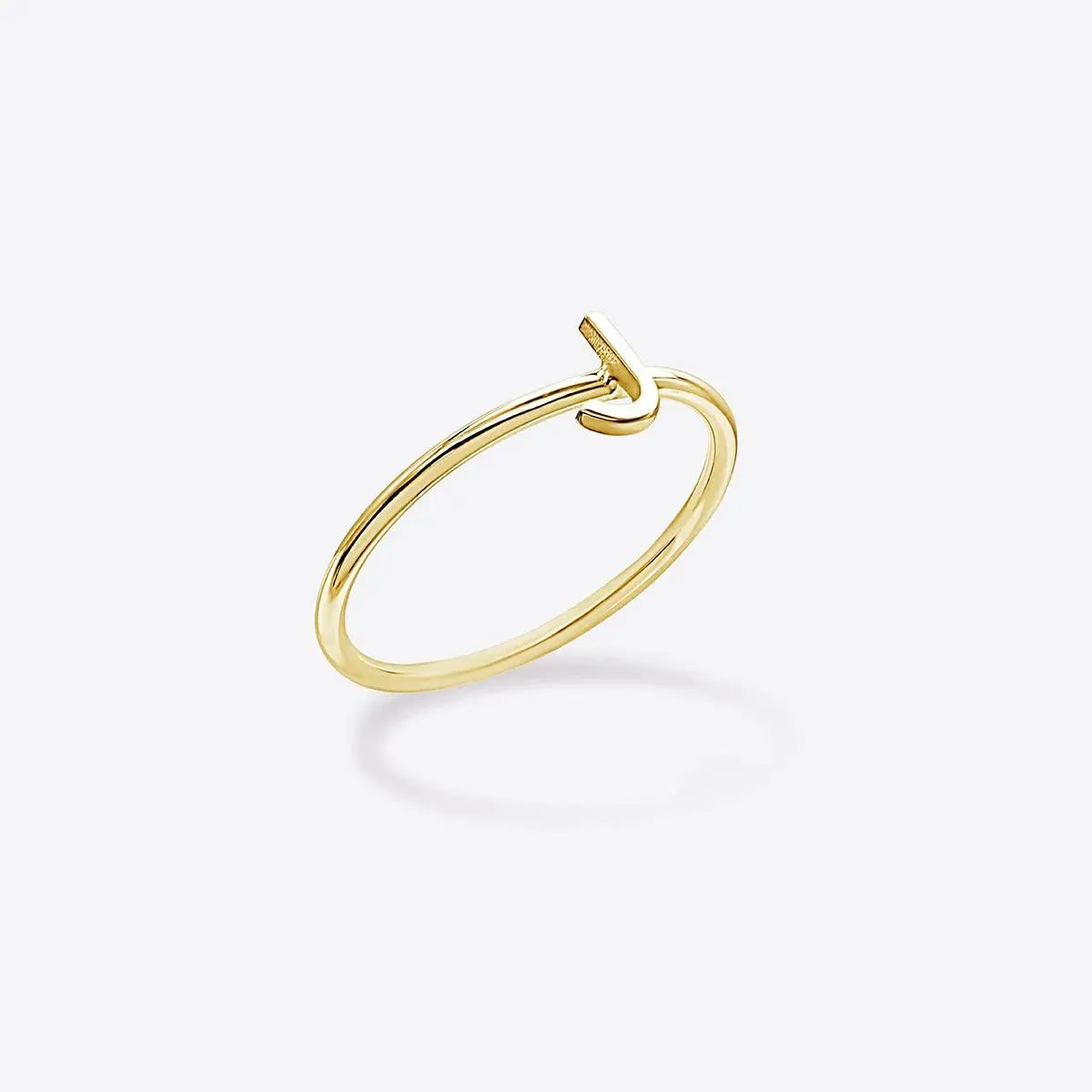 Gold Initial Ring