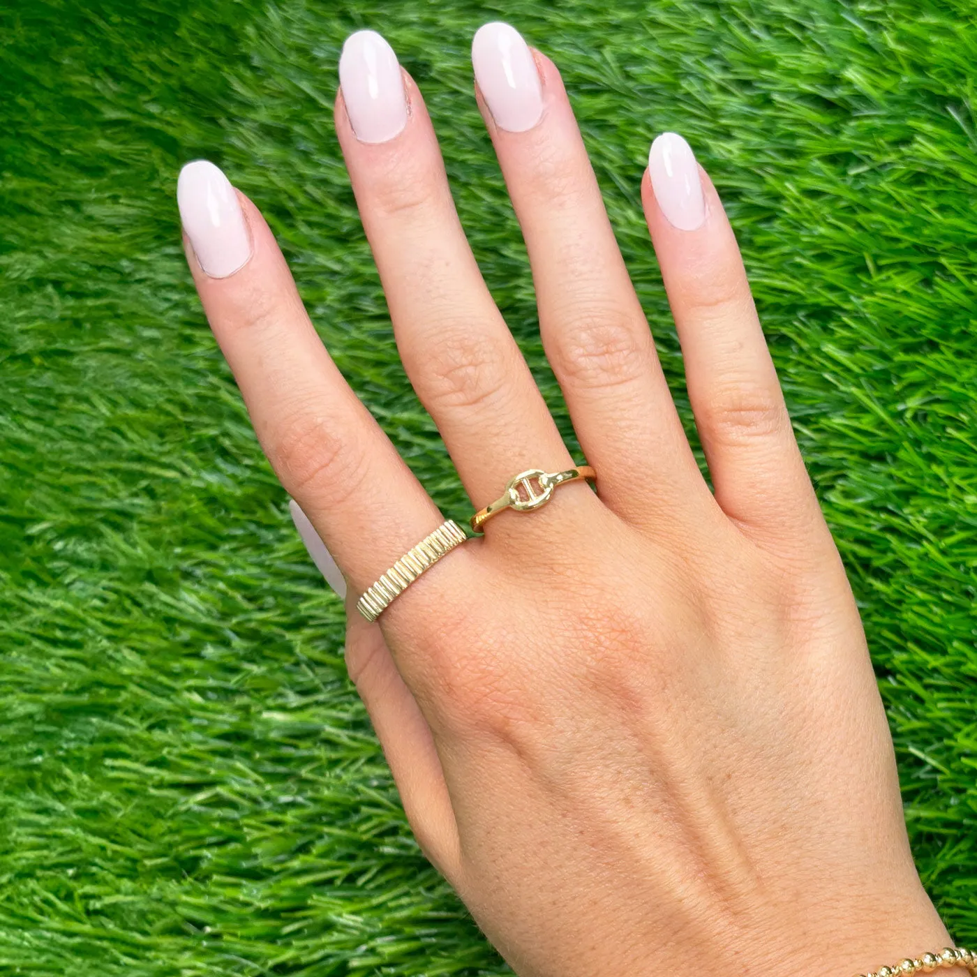 Gold Mariner Link Ring