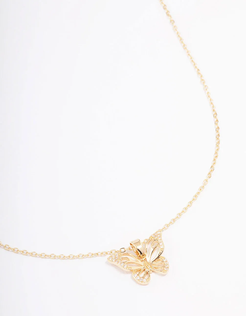 Gold Open Circle & Bar Cross Bracelet