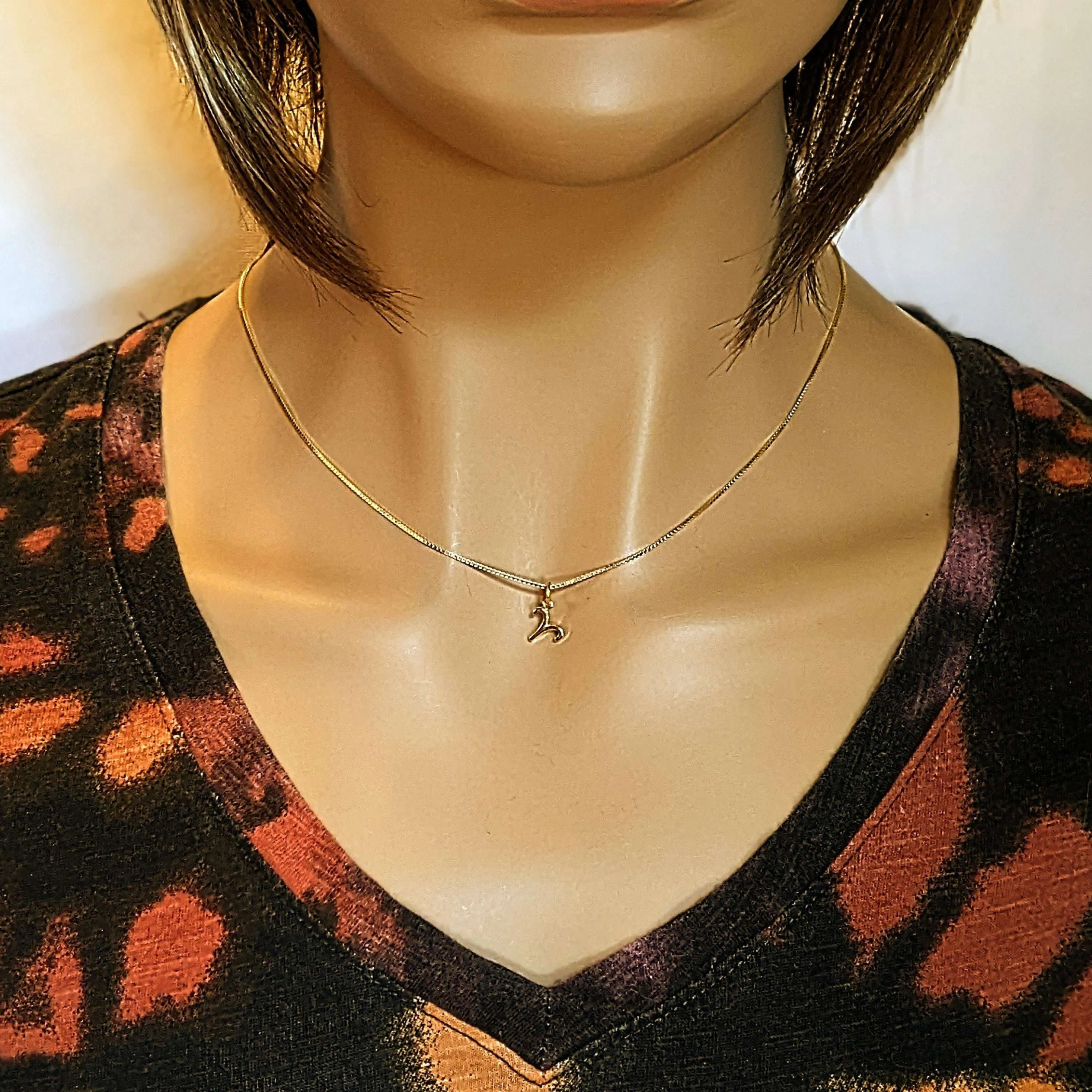 Gold Zodiac Symbol Necklace - 12 - 24 inches