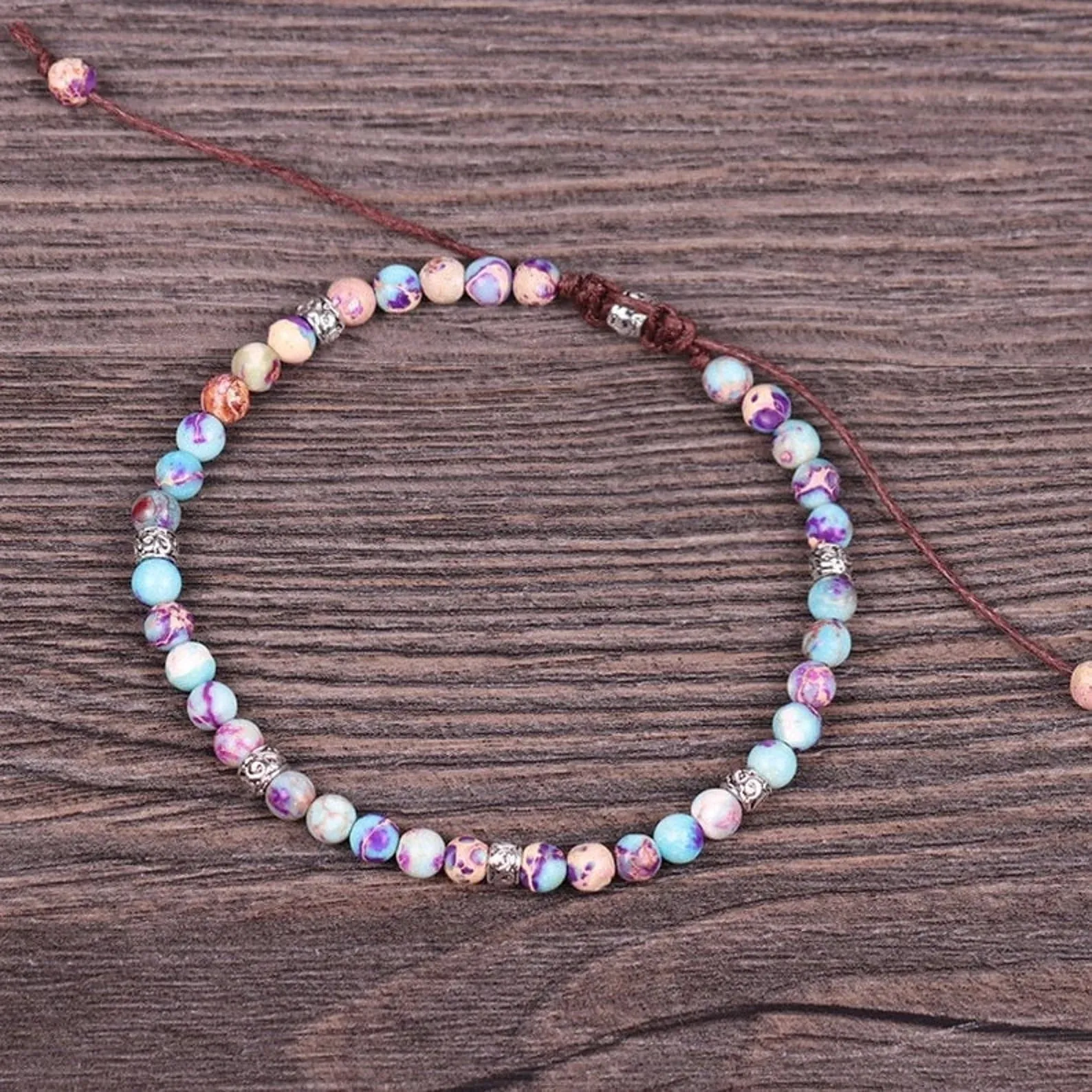Grounding Positive  Natural Japser Energy Bracelet