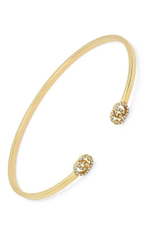 GUCCI GG Running cuff with diamonds YBA481662001