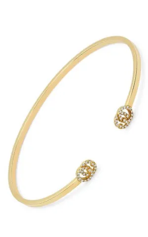 GUCCI GG Running cuff with diamonds YBA481662001