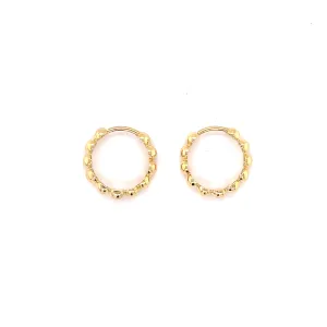 H0013 - Beaded Hoop Earrings