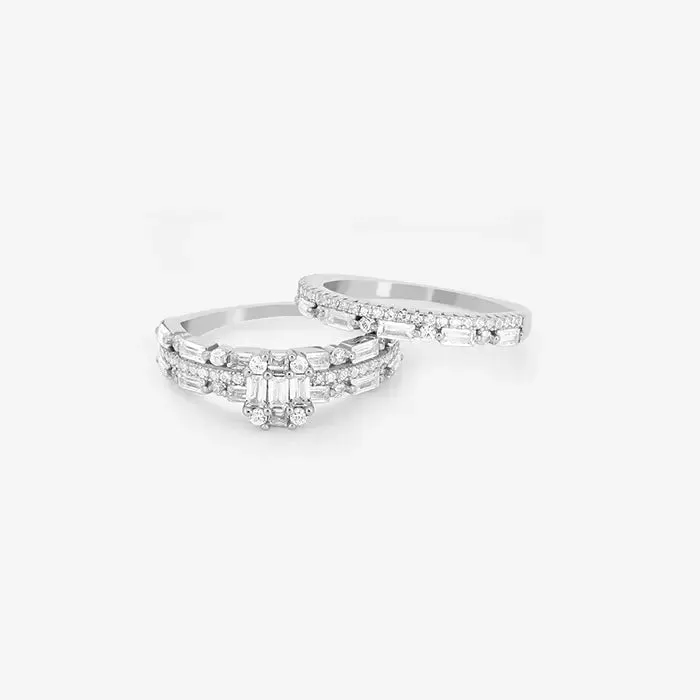 Harmony Sparkle Stack Rings