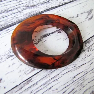 Huge 1930s Art Deco Amber Bakelite  Brooch