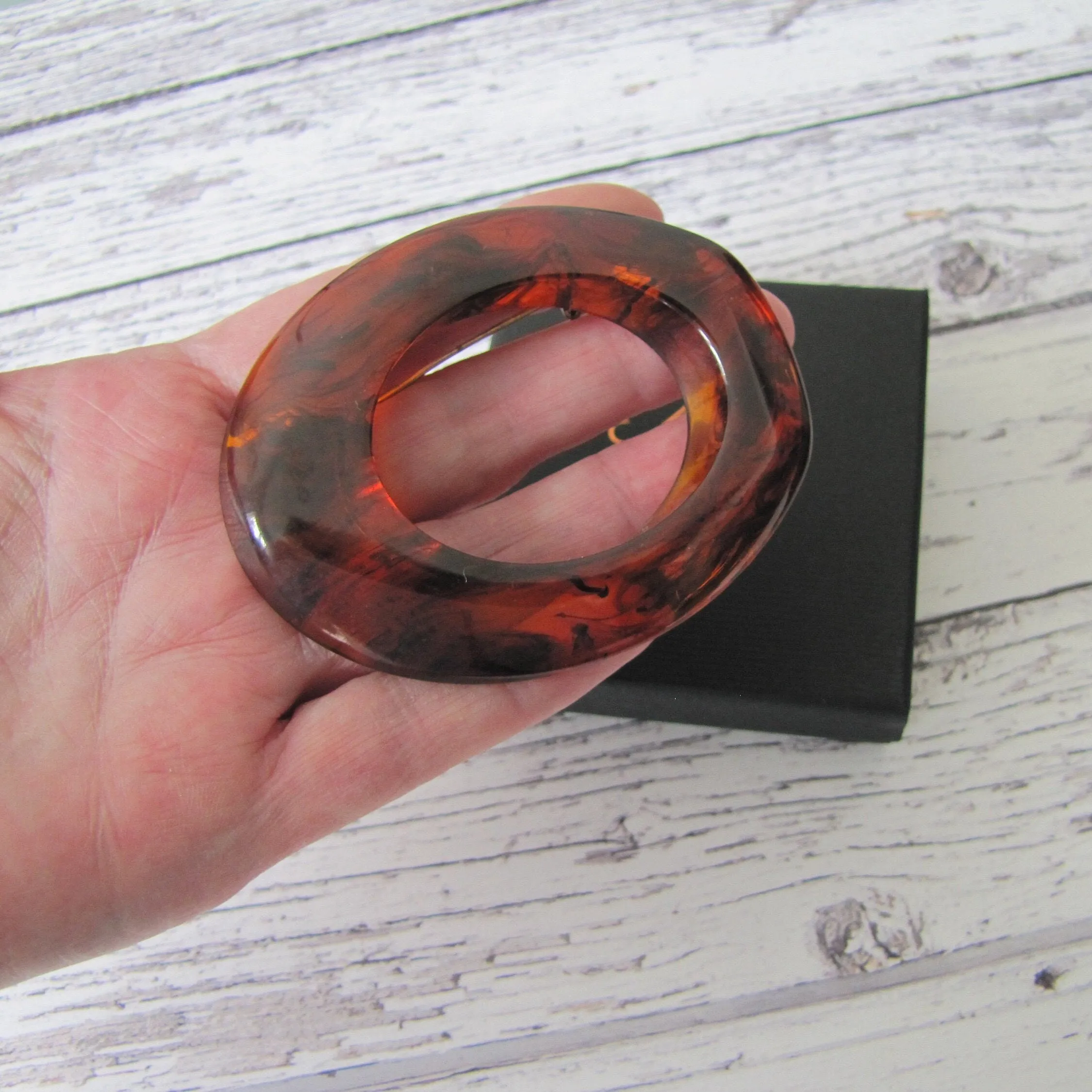 Huge 1930s Art Deco Amber Bakelite  Brooch