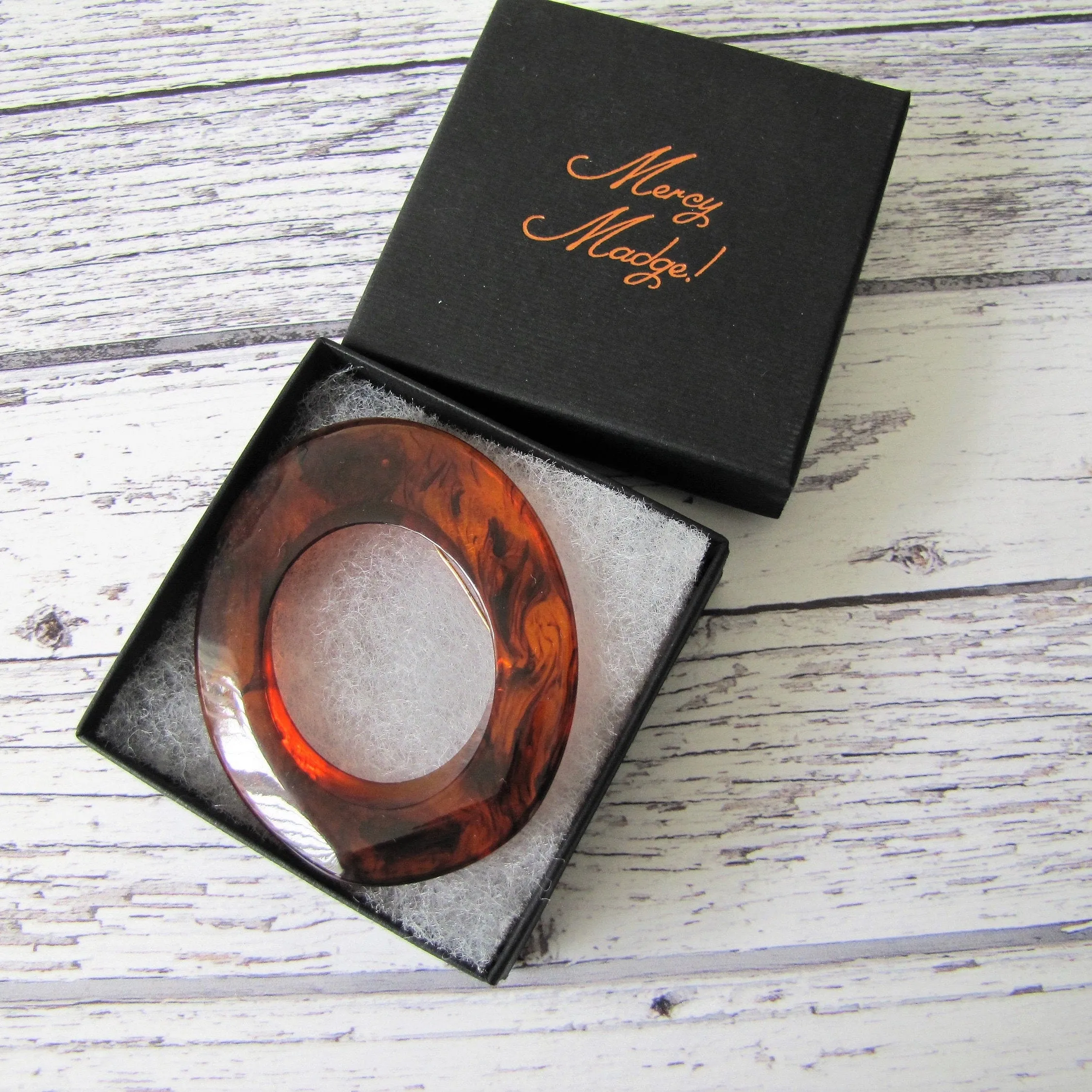 Huge 1930s Art Deco Amber Bakelite  Brooch