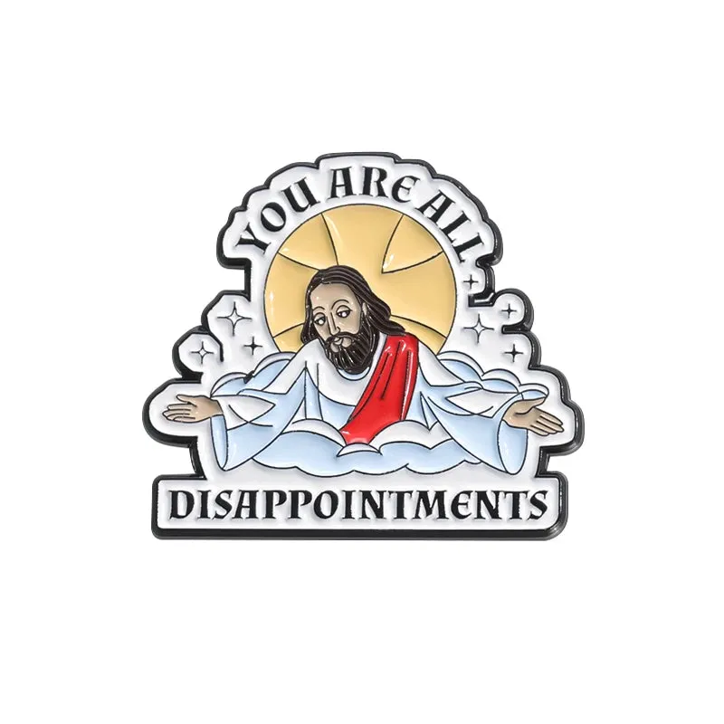 I Love Jesus Enamel Pins Religious Brooches Metal Badge