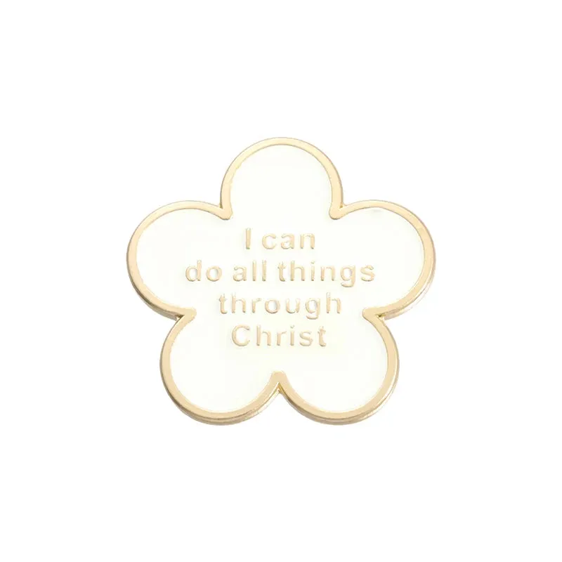 I Love Jesus Enamel Pins Religious Brooches Metal Badge