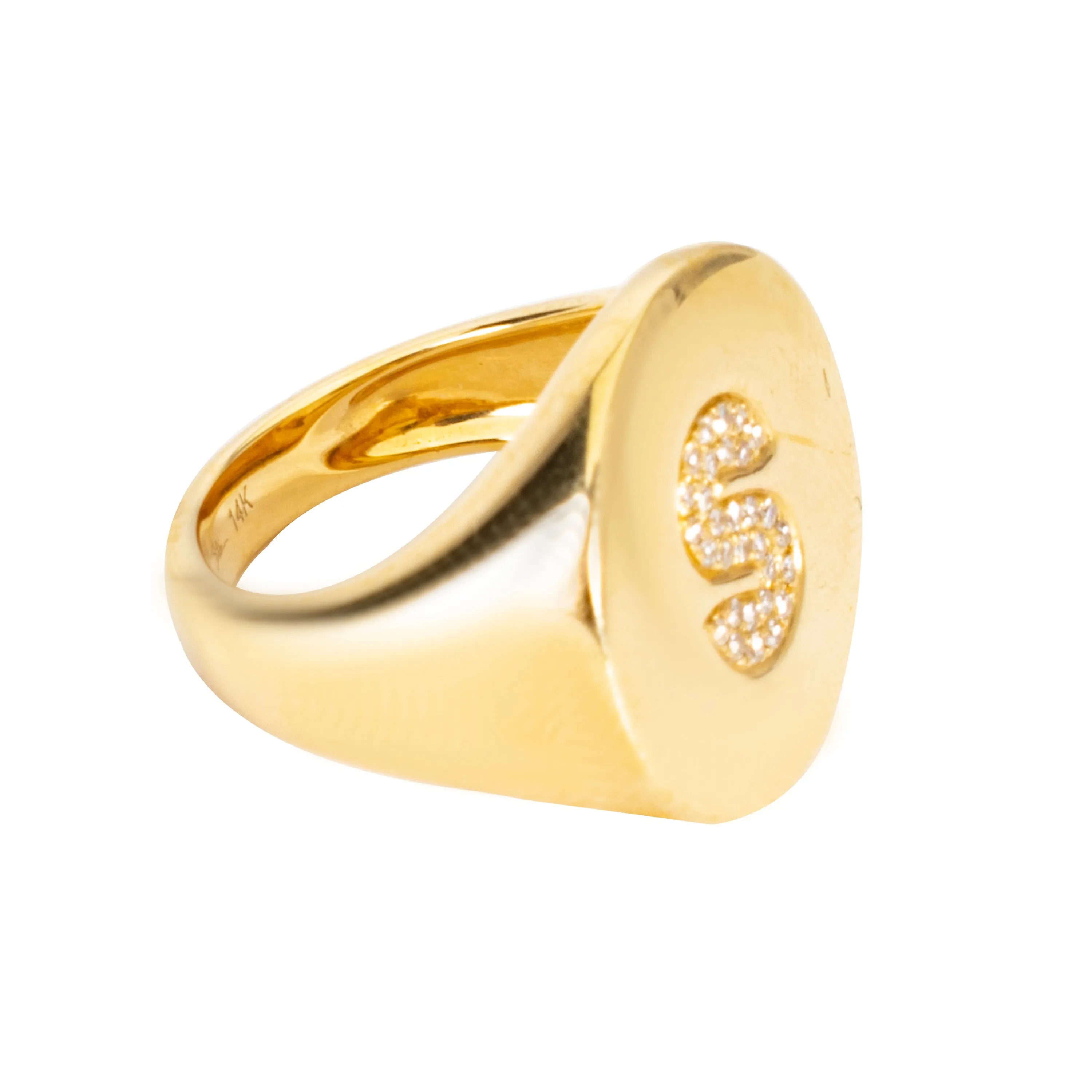 Initial Signet Ring