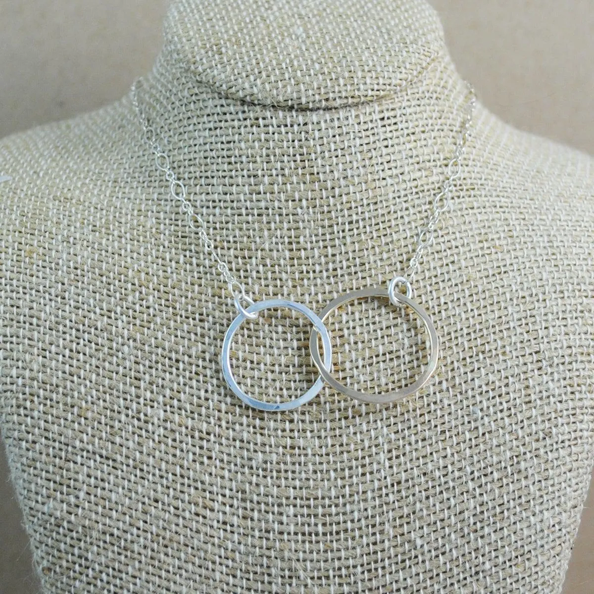 Interlocking Pendant - Mixed Metals