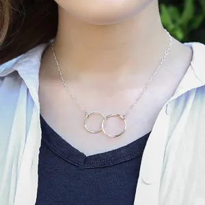 Interlocking Pendant - Mixed Metals