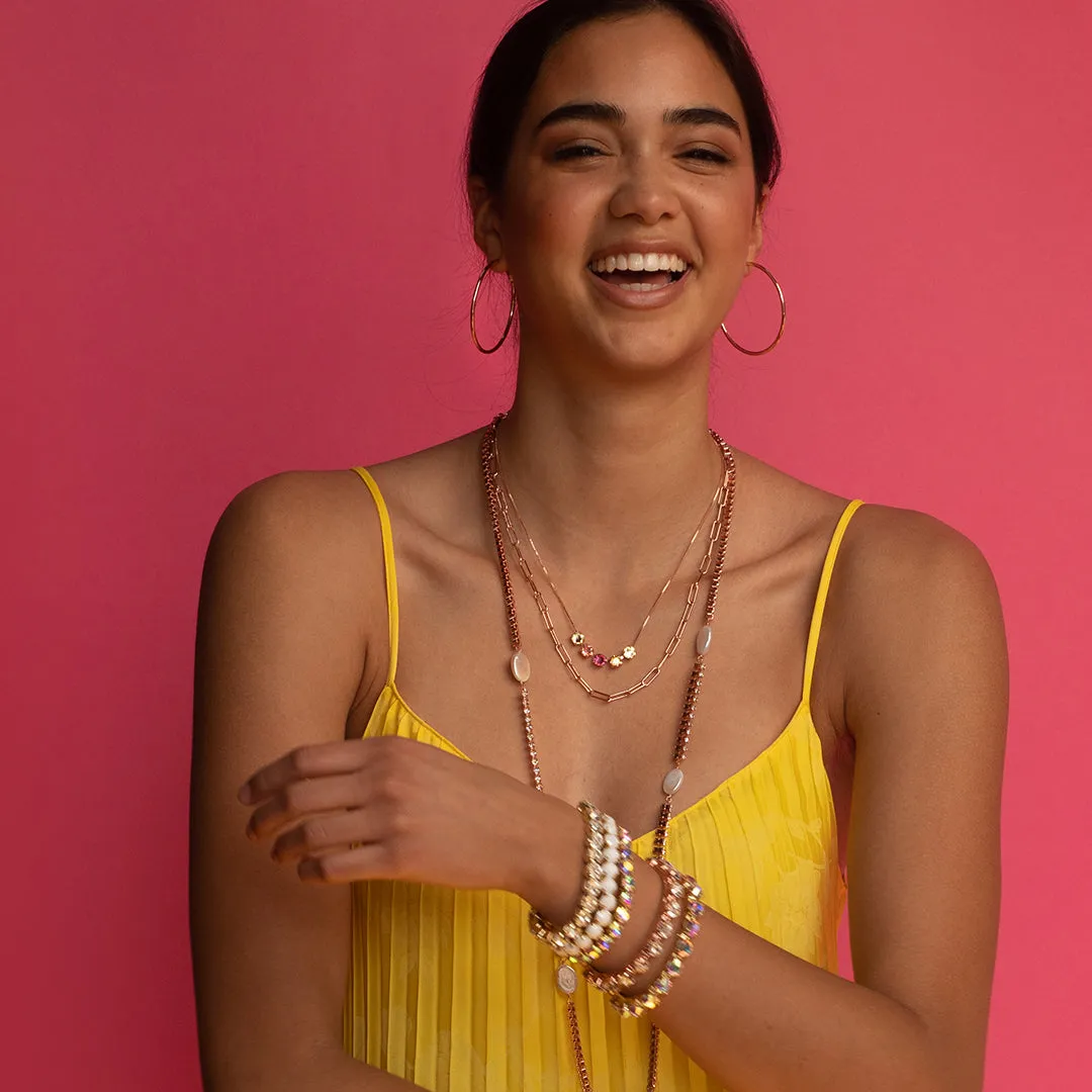 Jacinda Tennis Necklace - 4NES13RGCRY