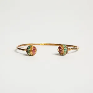 JADE JAGGER | RAINBOW DISCO BALL BANGLE BRACELET