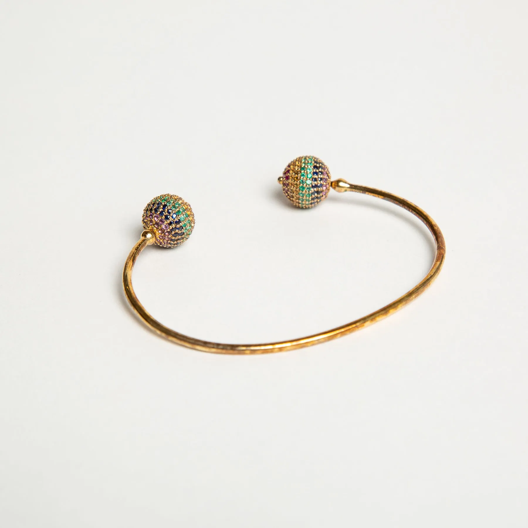 JADE JAGGER | RAINBOW DISCO BALL BANGLE BRACELET