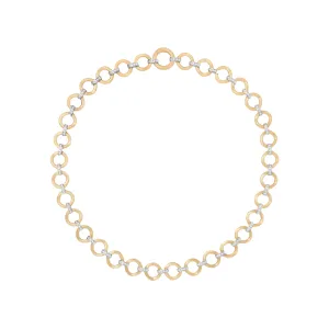 Jaipur Link 18K Yellow & White Gold Flat-Link Diamond Necklace
