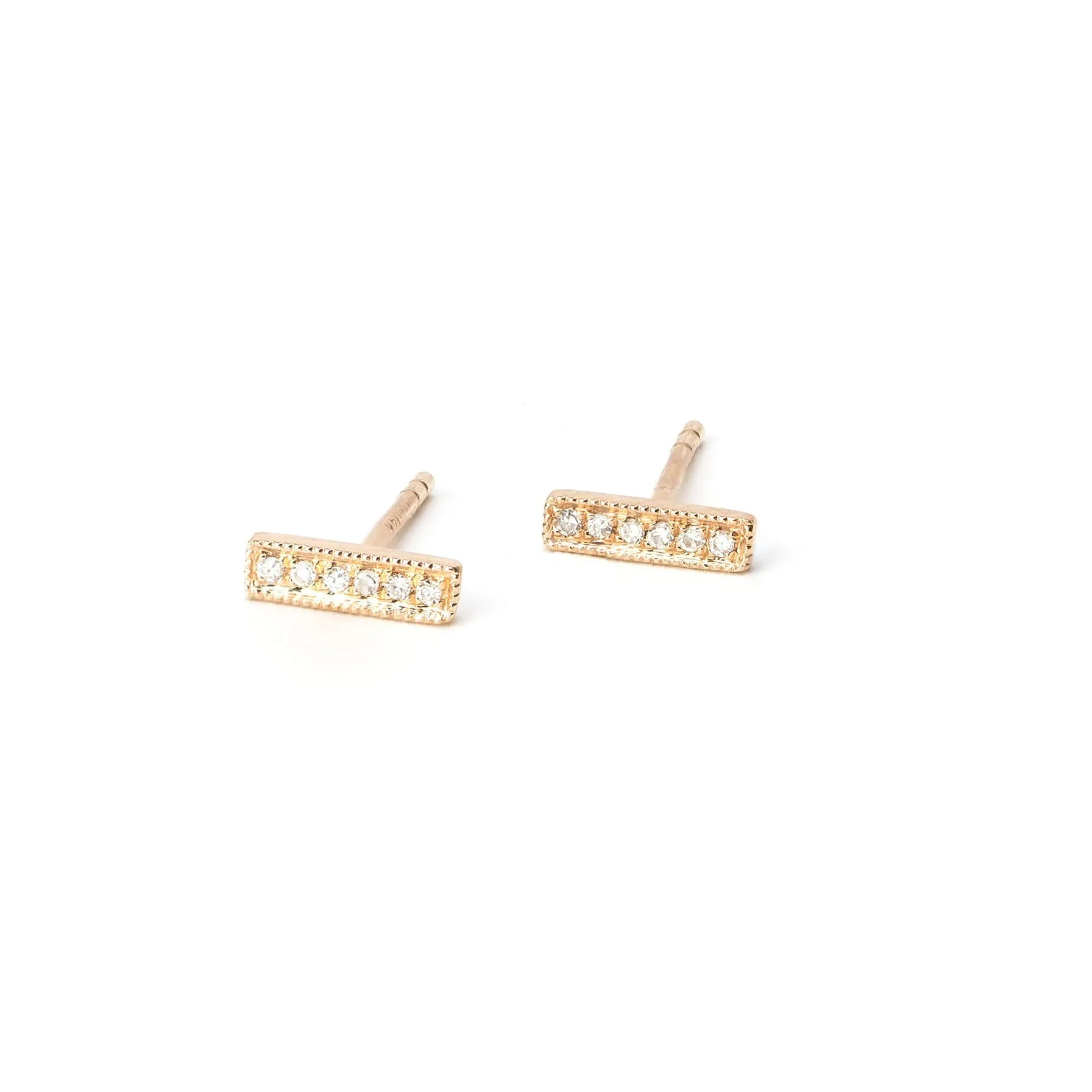 Jess Petite Diamond Bar Earrings