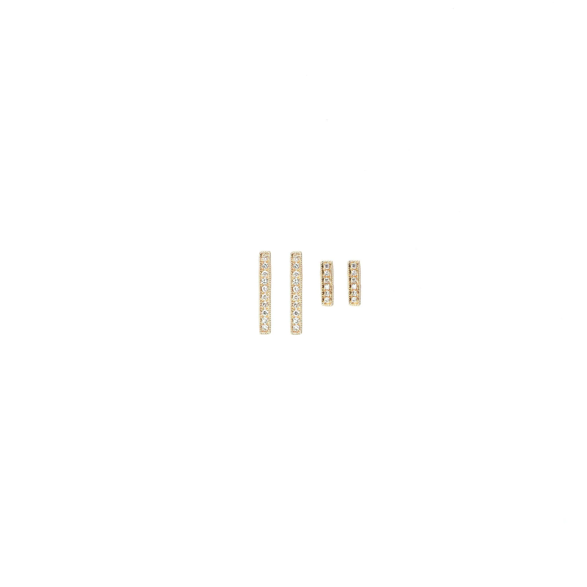 Jess Petite Diamond Bar Earrings