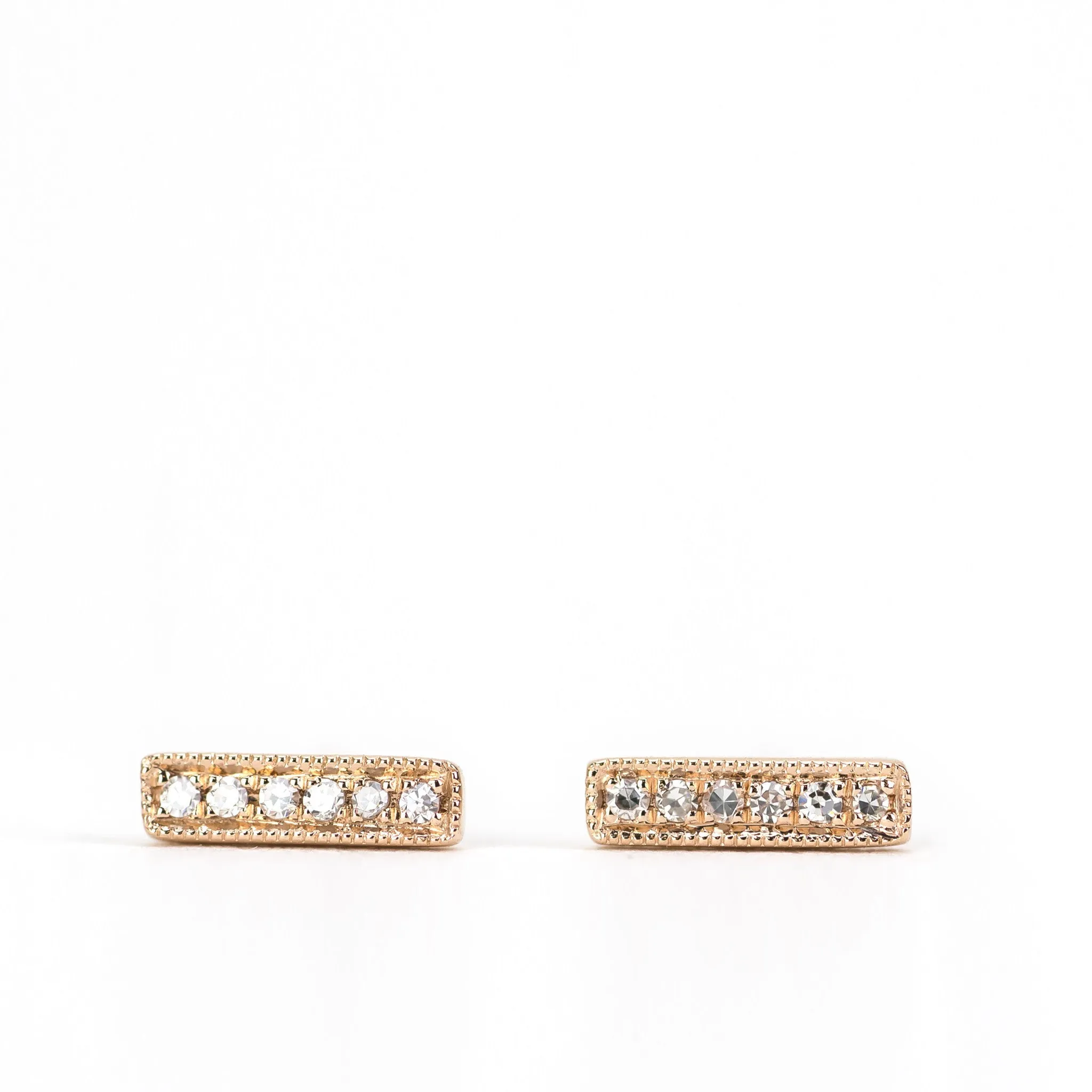 Jess Petite Diamond Bar Earrings