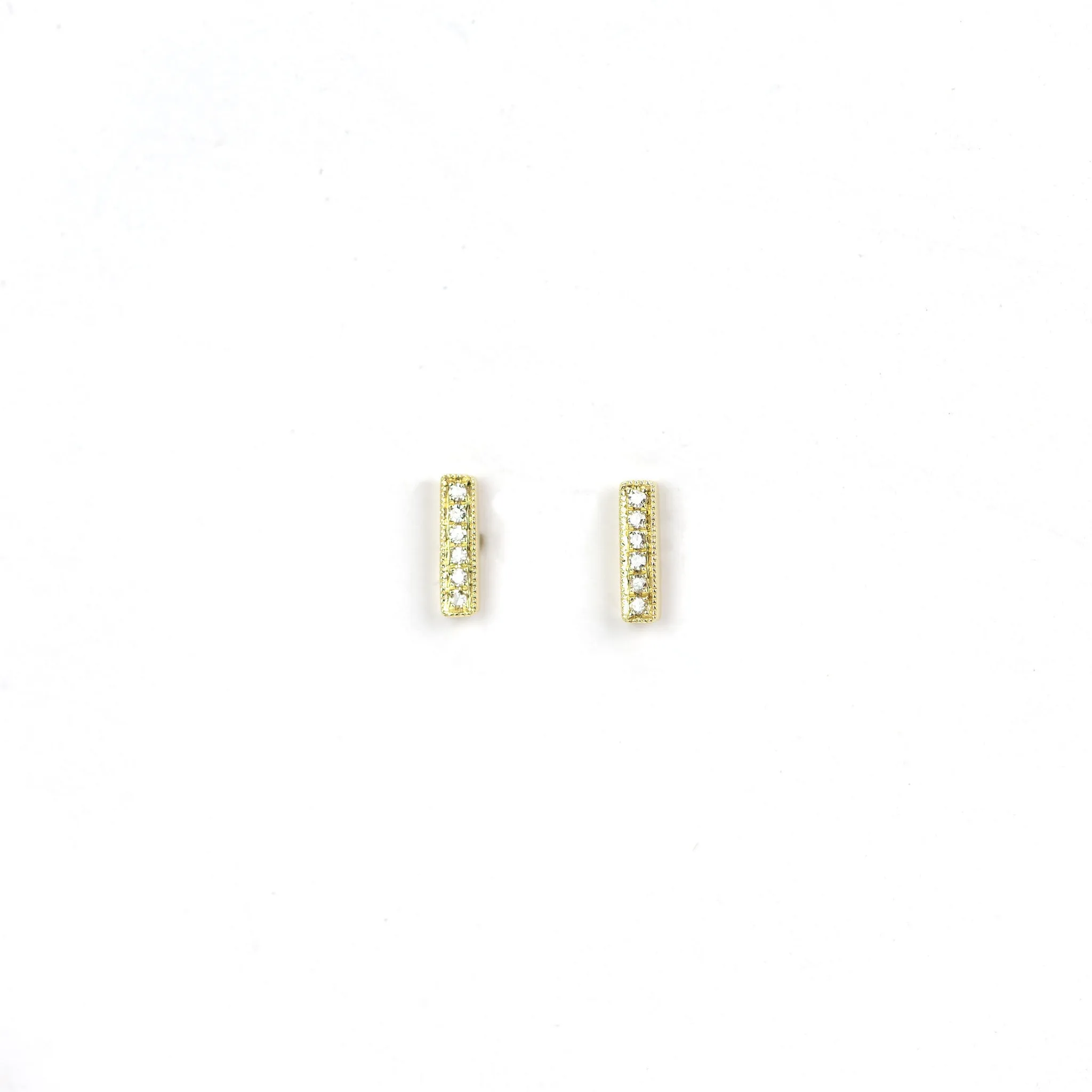 Jess Petite Diamond Bar Earrings
