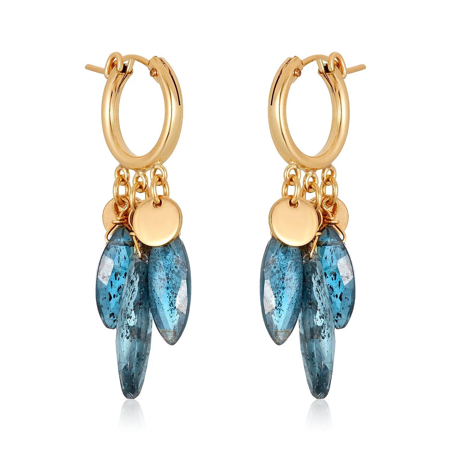 Joelle Kyanite Leaf Earrings