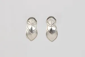 John Hardy 925 Silver Scale Hoop Earrings (9.35g.)