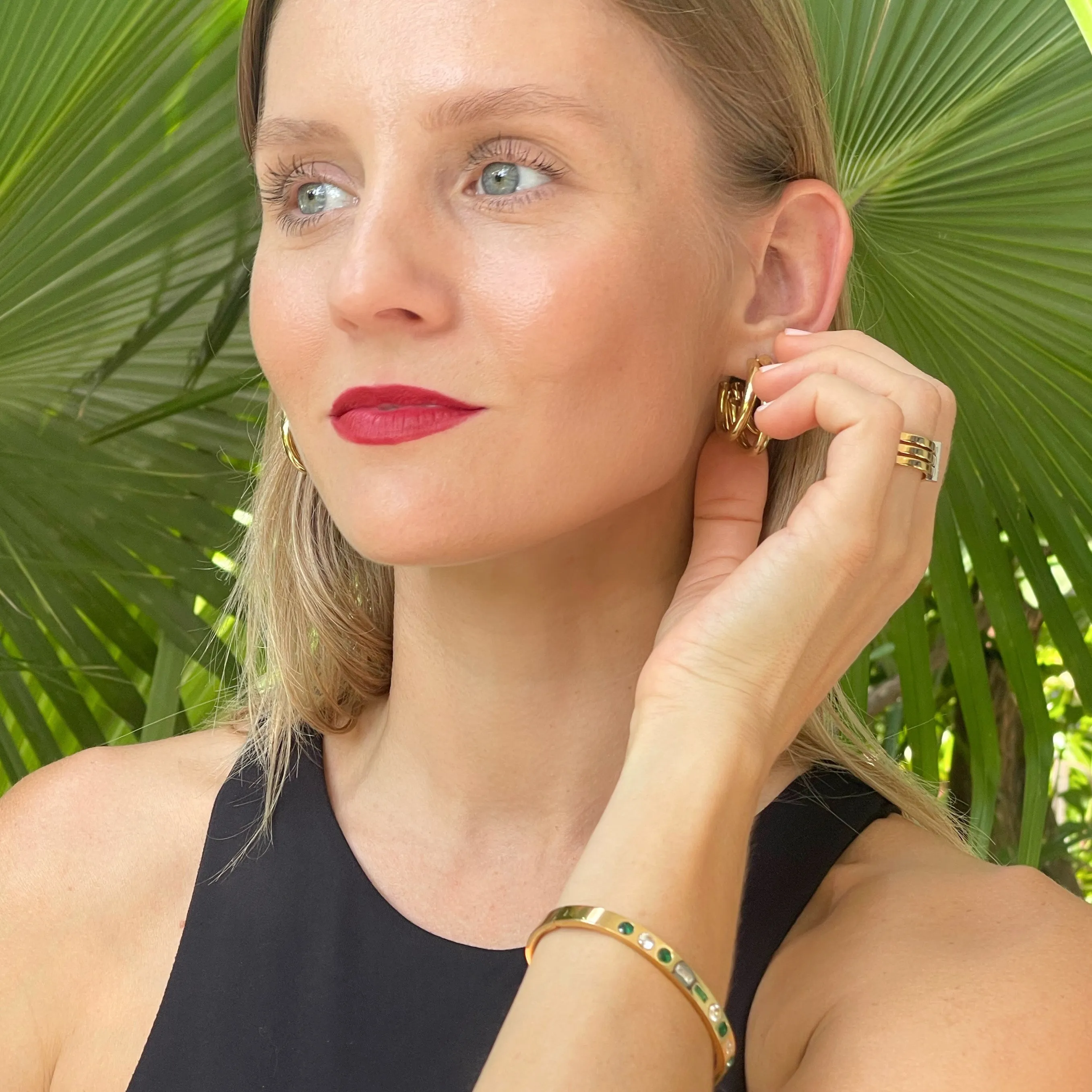 Kaleidoscope Emerald Bangle Cuff