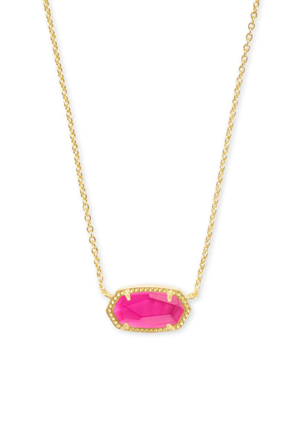 Kendra Scott Elisa Gold Pendant Necklace in Azalea Illusion | 4217703444
