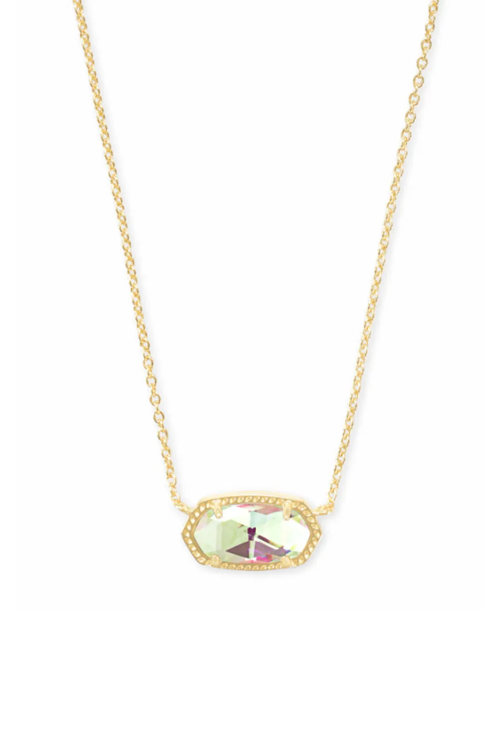 Kendra Scott Elisa Gold Pendant Necklace in Dichroic Glass | 4217716753
