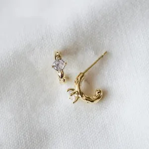 Kinsey Designs: Rugo Hoop Earrings in Gold