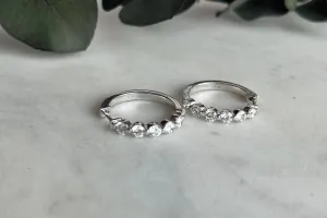 lab grown Diamond Hoops 2.36 TCW