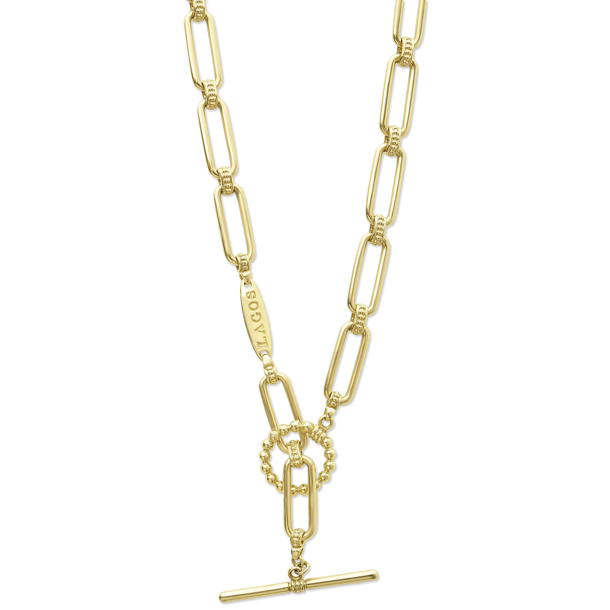 LAGOS Signature Caviar 18K Gold Petite Link Necklace