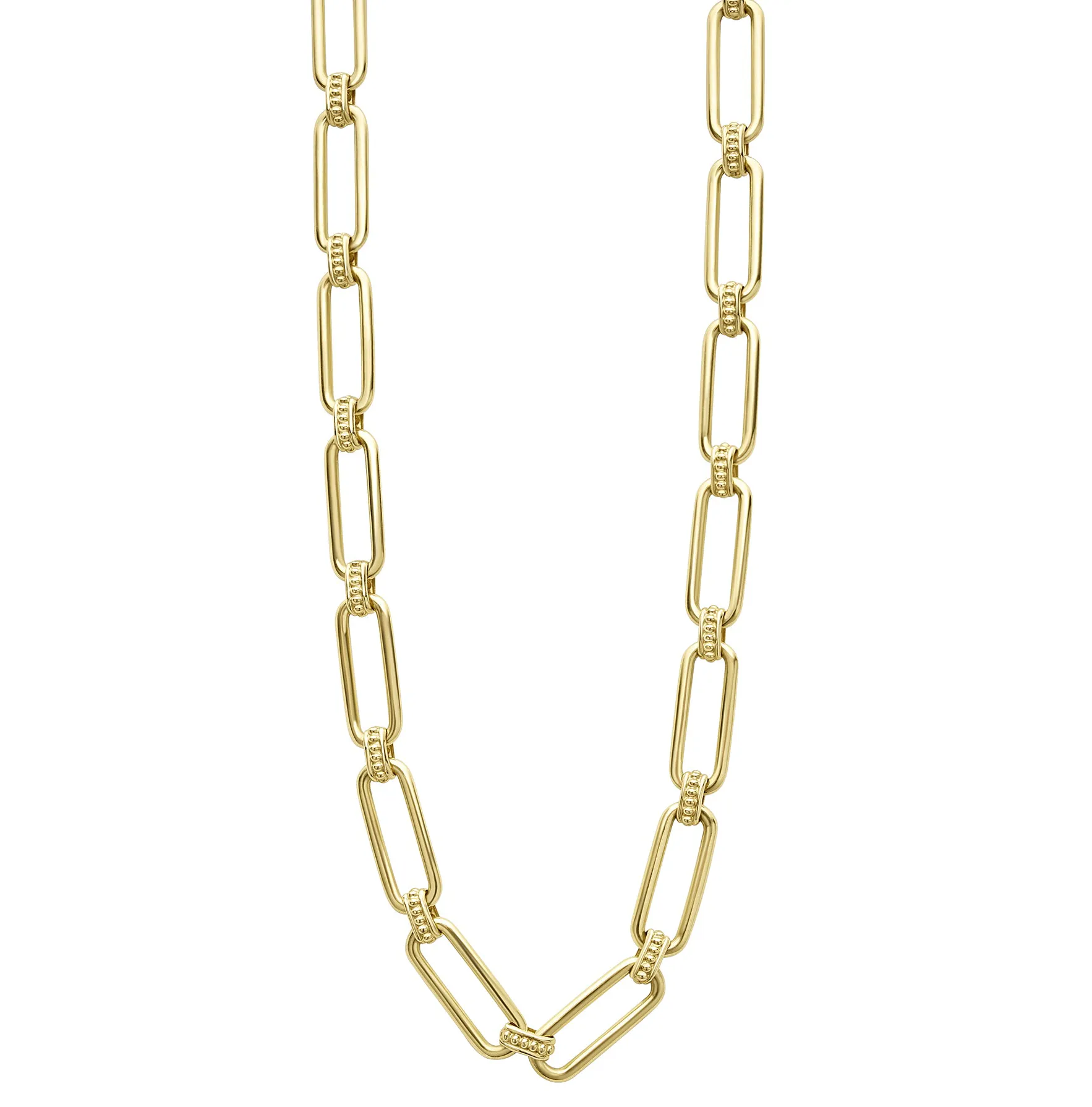 LAGOS Signature Caviar 18K Gold Petite Link Necklace
