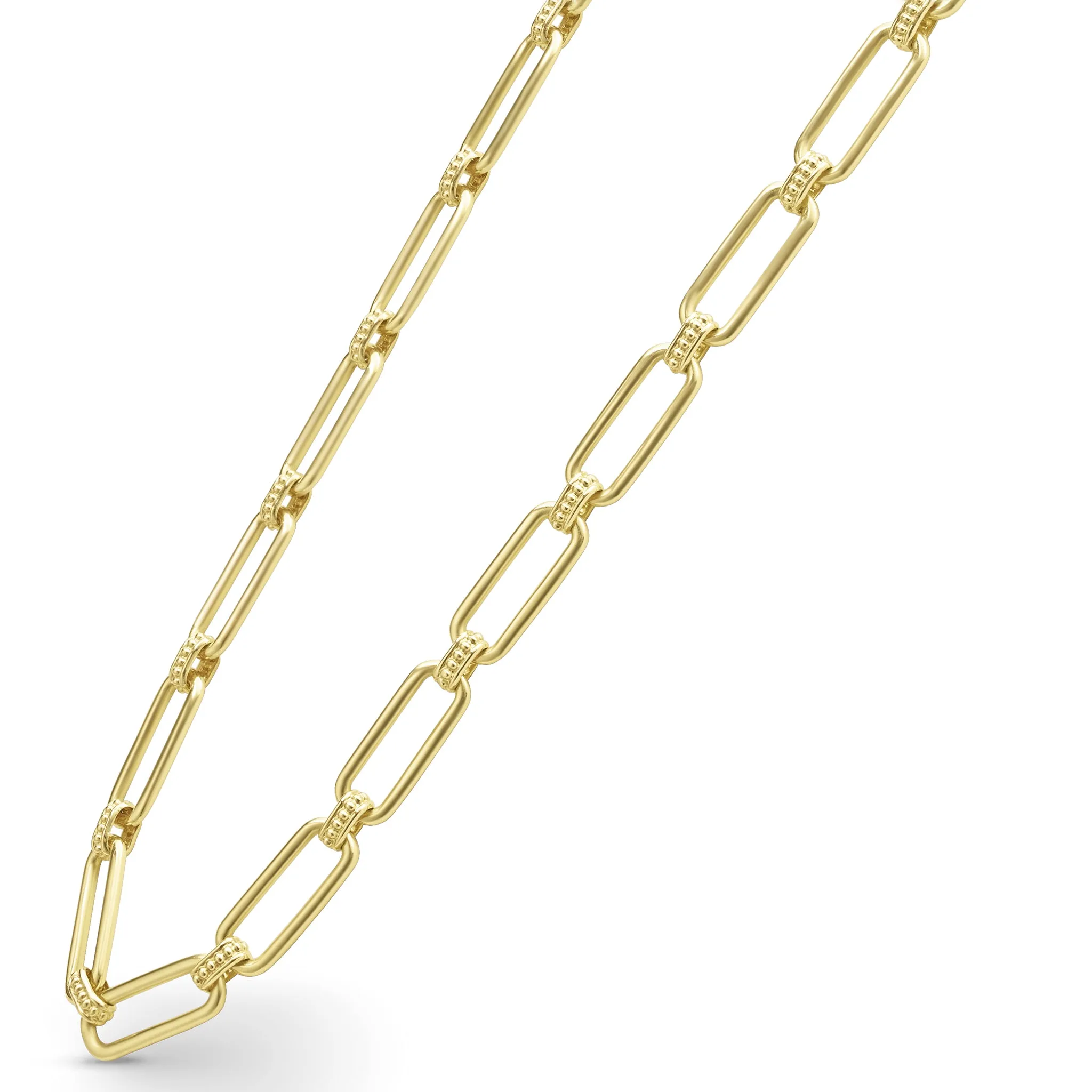 LAGOS Signature Caviar 18K Gold Petite Link Necklace
