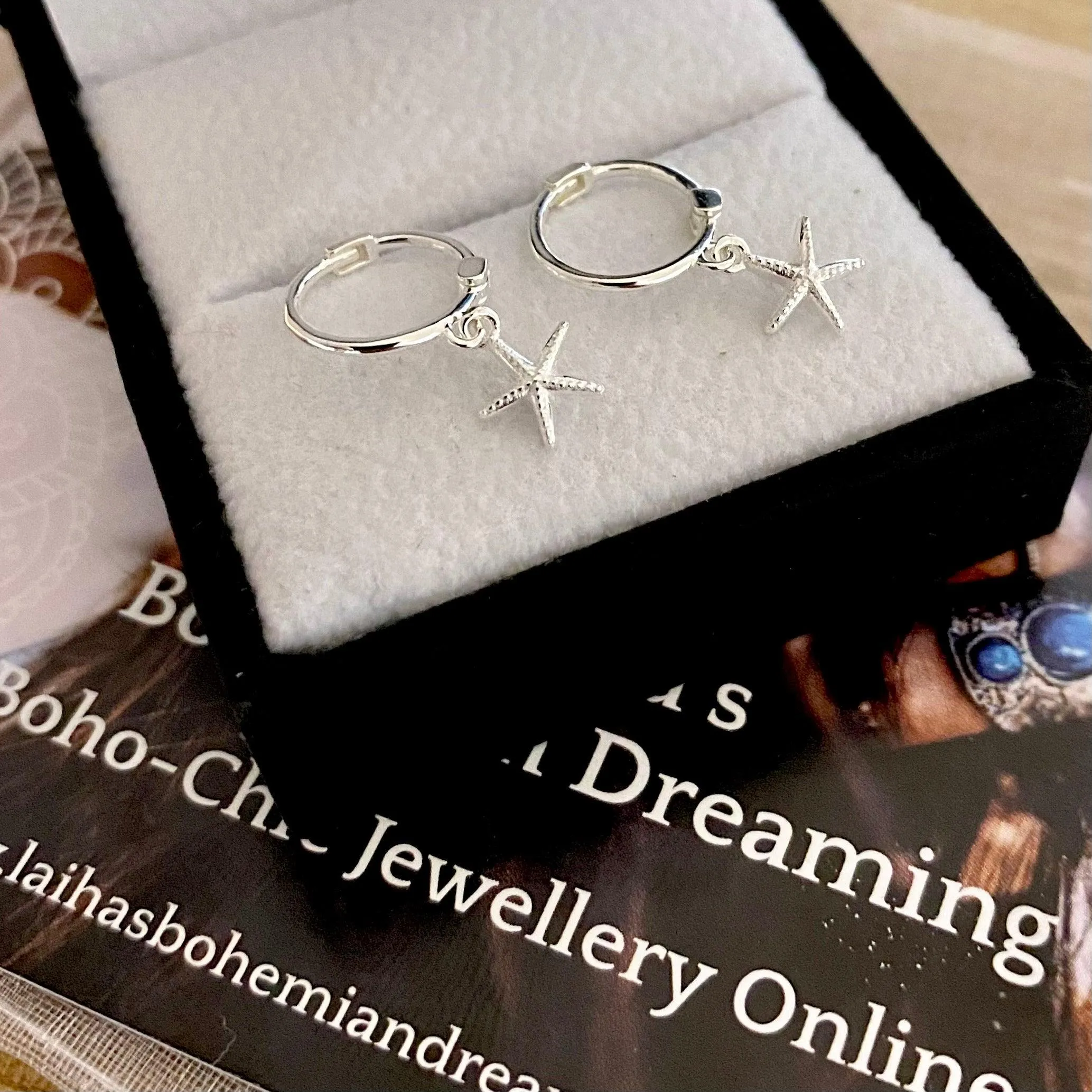 Laihas Mini Sea Star Hoop Earrings