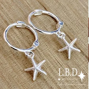 Laihas Mini Sea Star Hoop Earrings