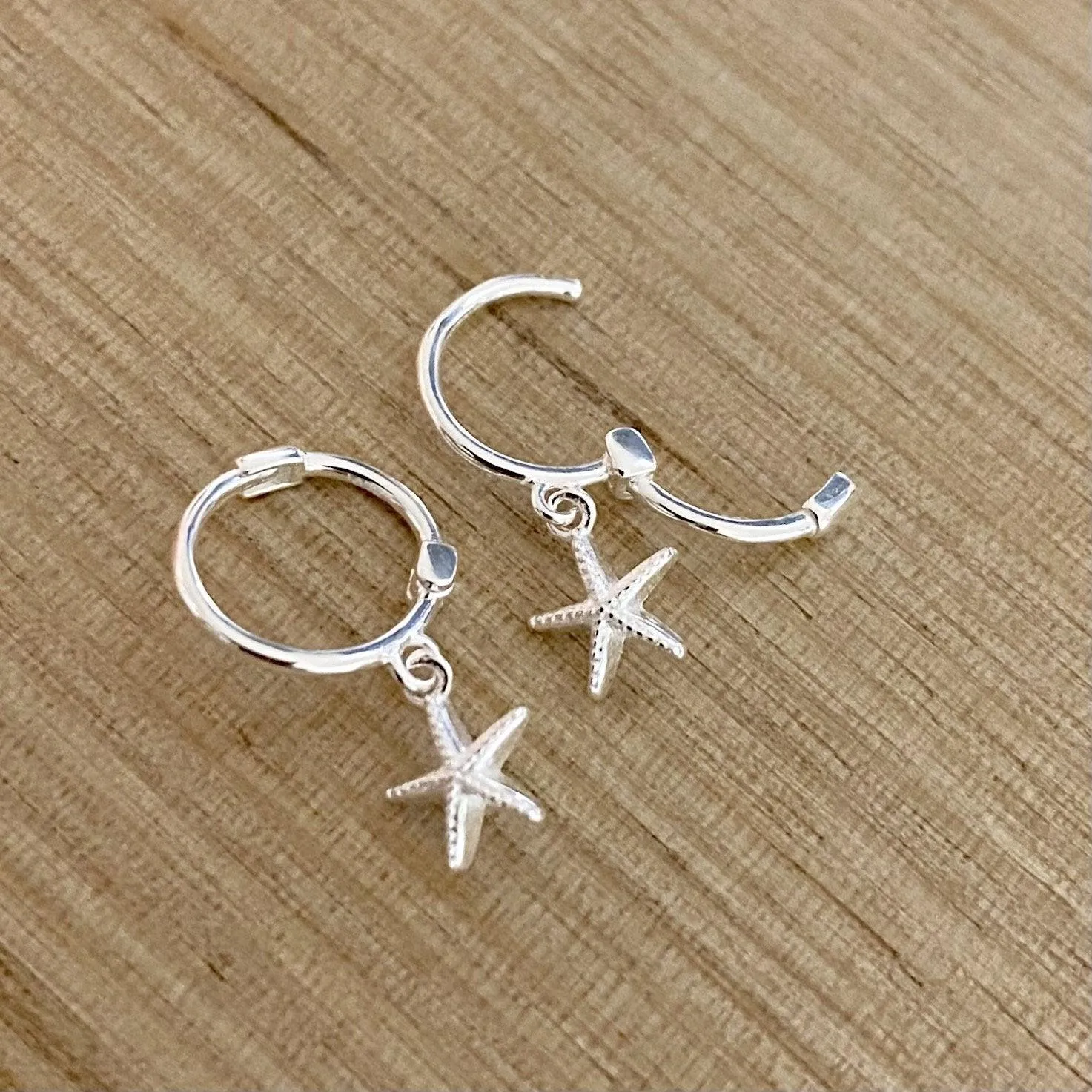 Laihas Mini Sea Star Hoop Earrings